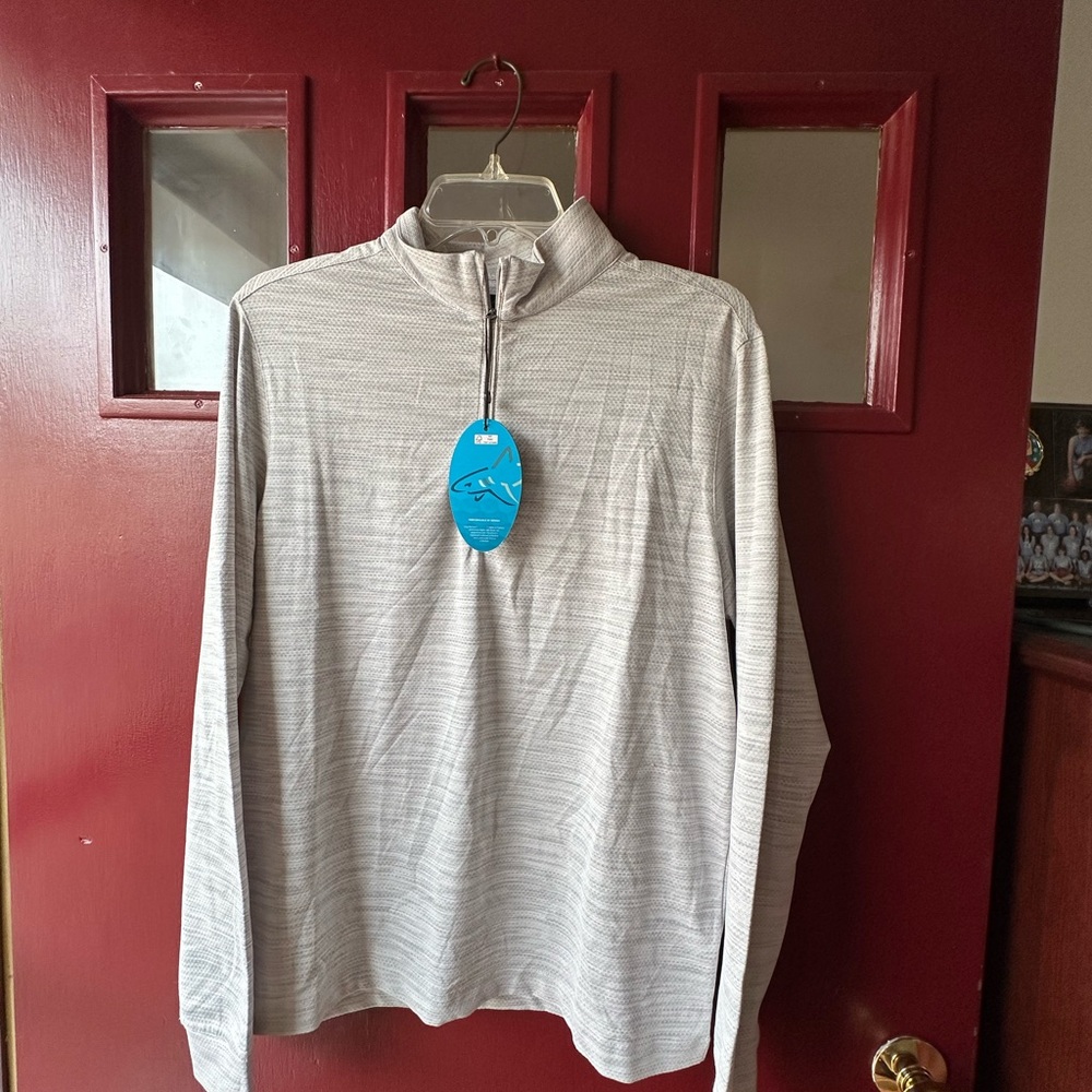 Greg Norman Collection Gray Performance Pullover